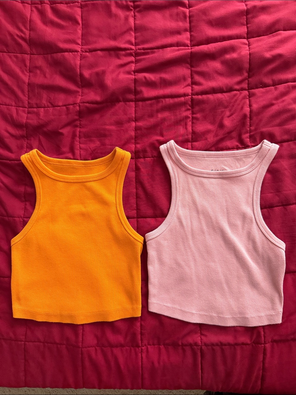 wild fable Ribbed Tank Tops in Orange and Pink